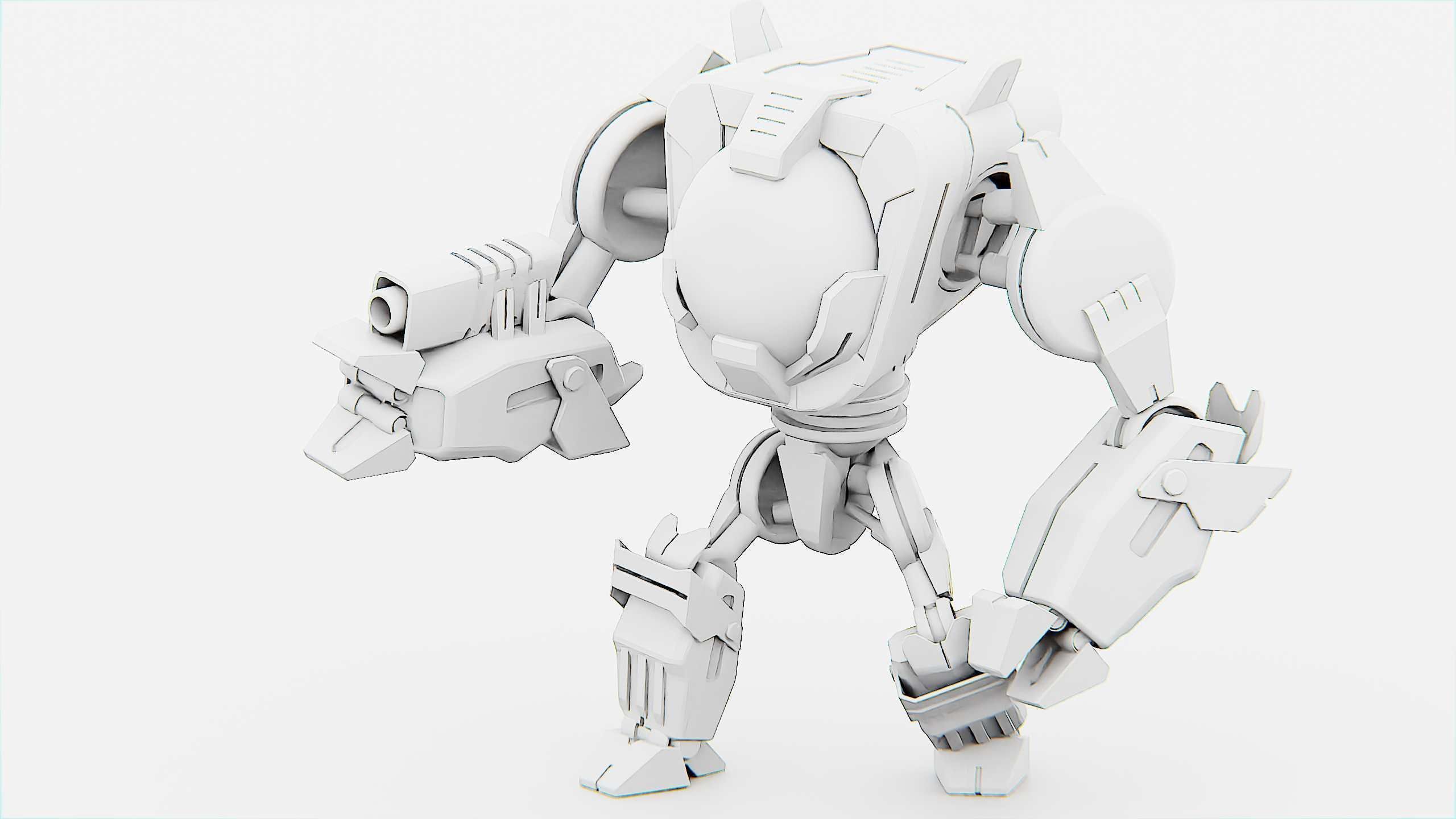 DROID PYROUS  Rigged for Unreal Engine - Unity - MIXAMO 3D model_32