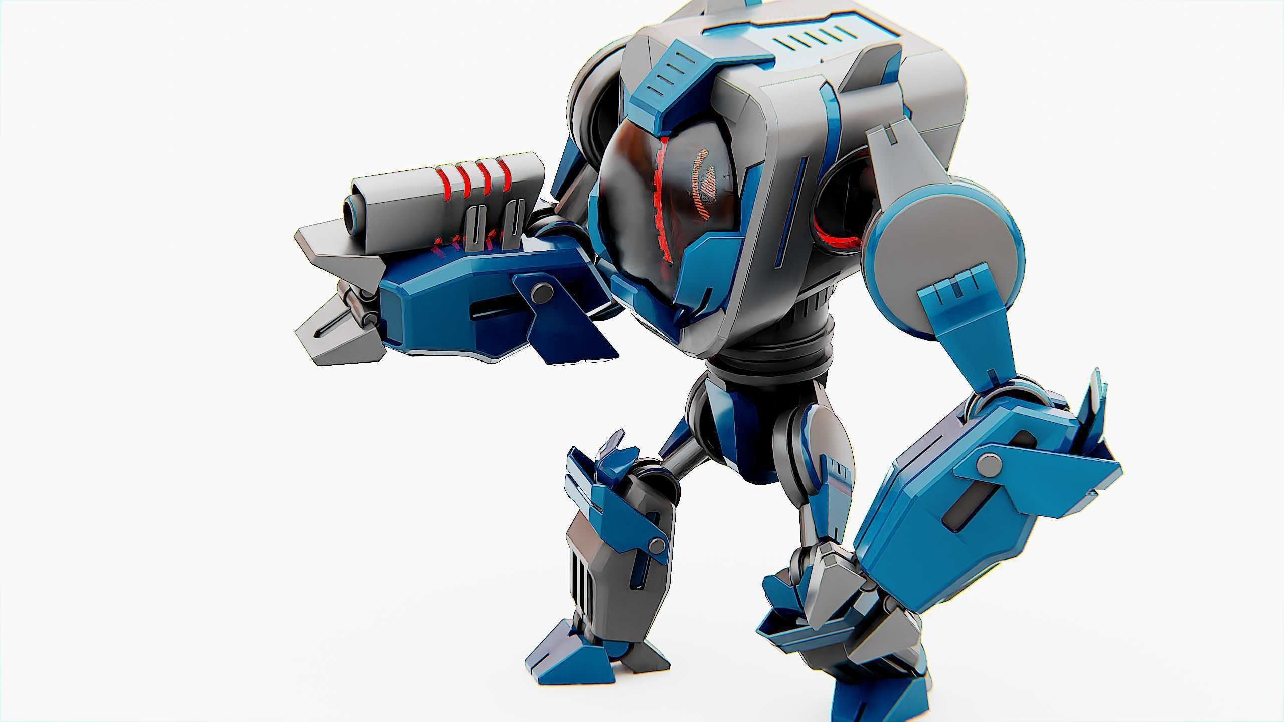 DROID PYROUS  Rigged for Unreal Engine - Unity - MIXAMO 3D model_22