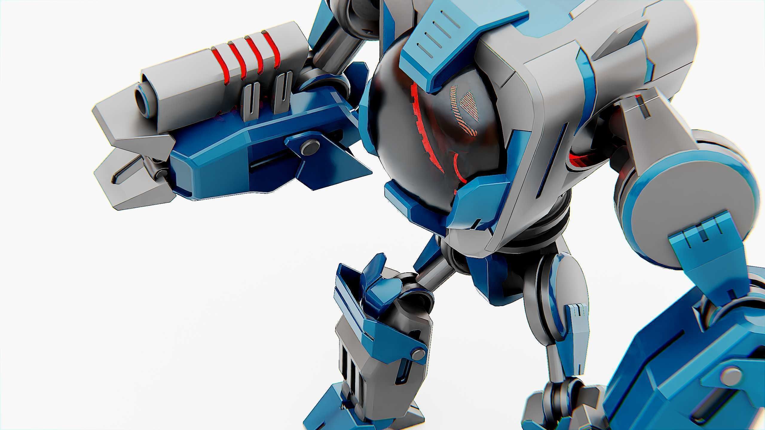 DROID PYROUS  Rigged for Unreal Engine - Unity - MIXAMO 3D model_28