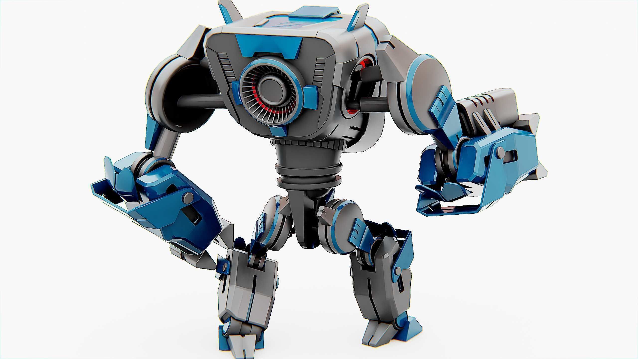 DROID PYROUS  Rigged for Unreal Engine - Unity - MIXAMO 3D model_13