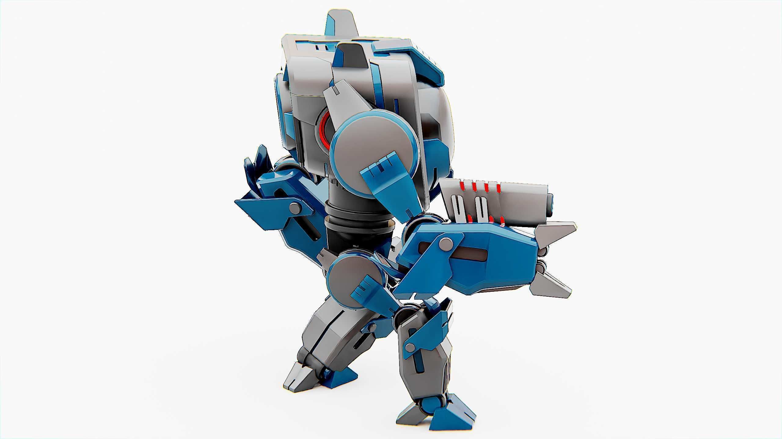 DROID PYROUS  Rigged for Unreal Engine - Unity - MIXAMO 3D model_7