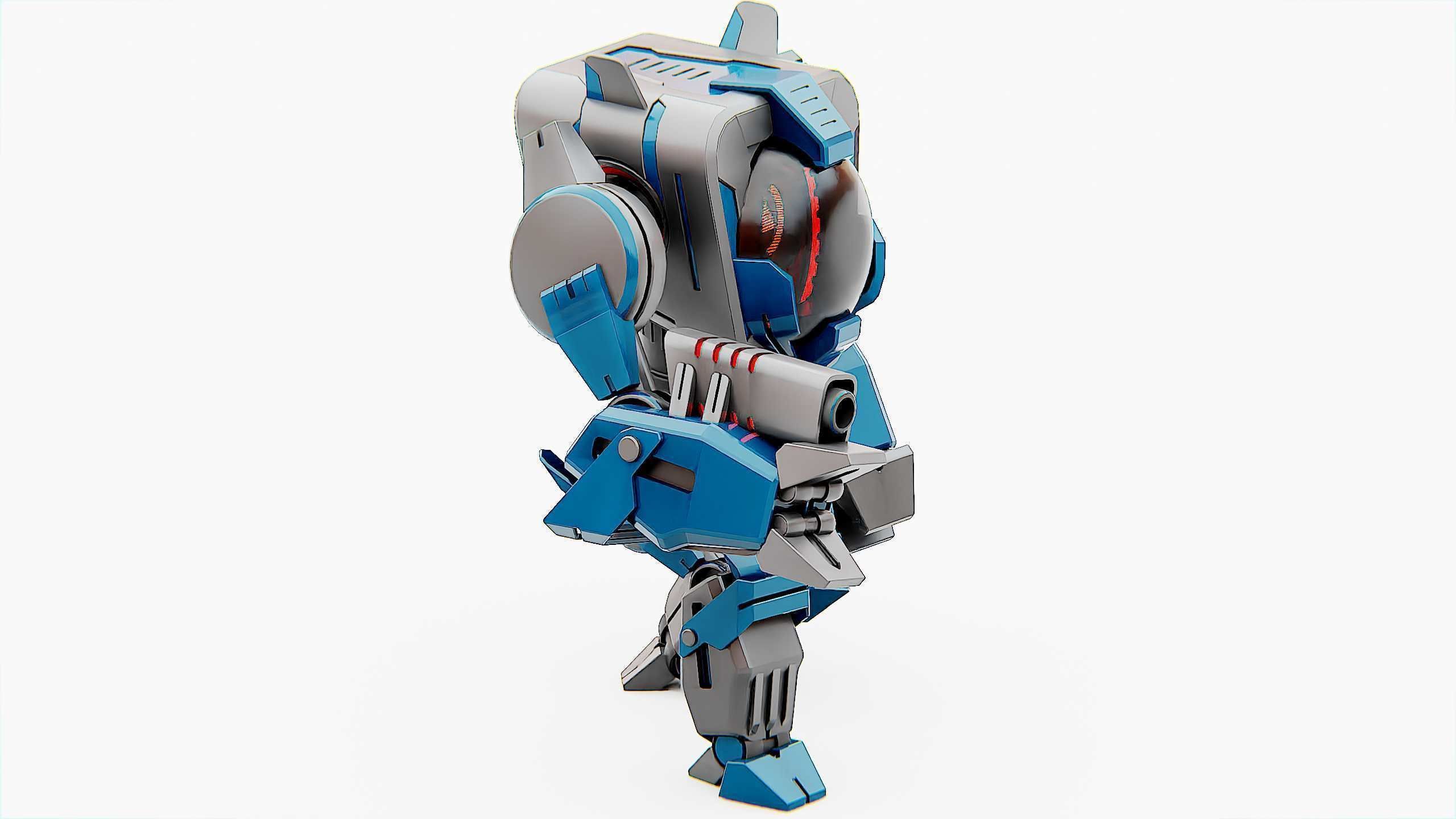 DROID PYROUS  Rigged for Unreal Engine - Unity - MIXAMO 3D model_4