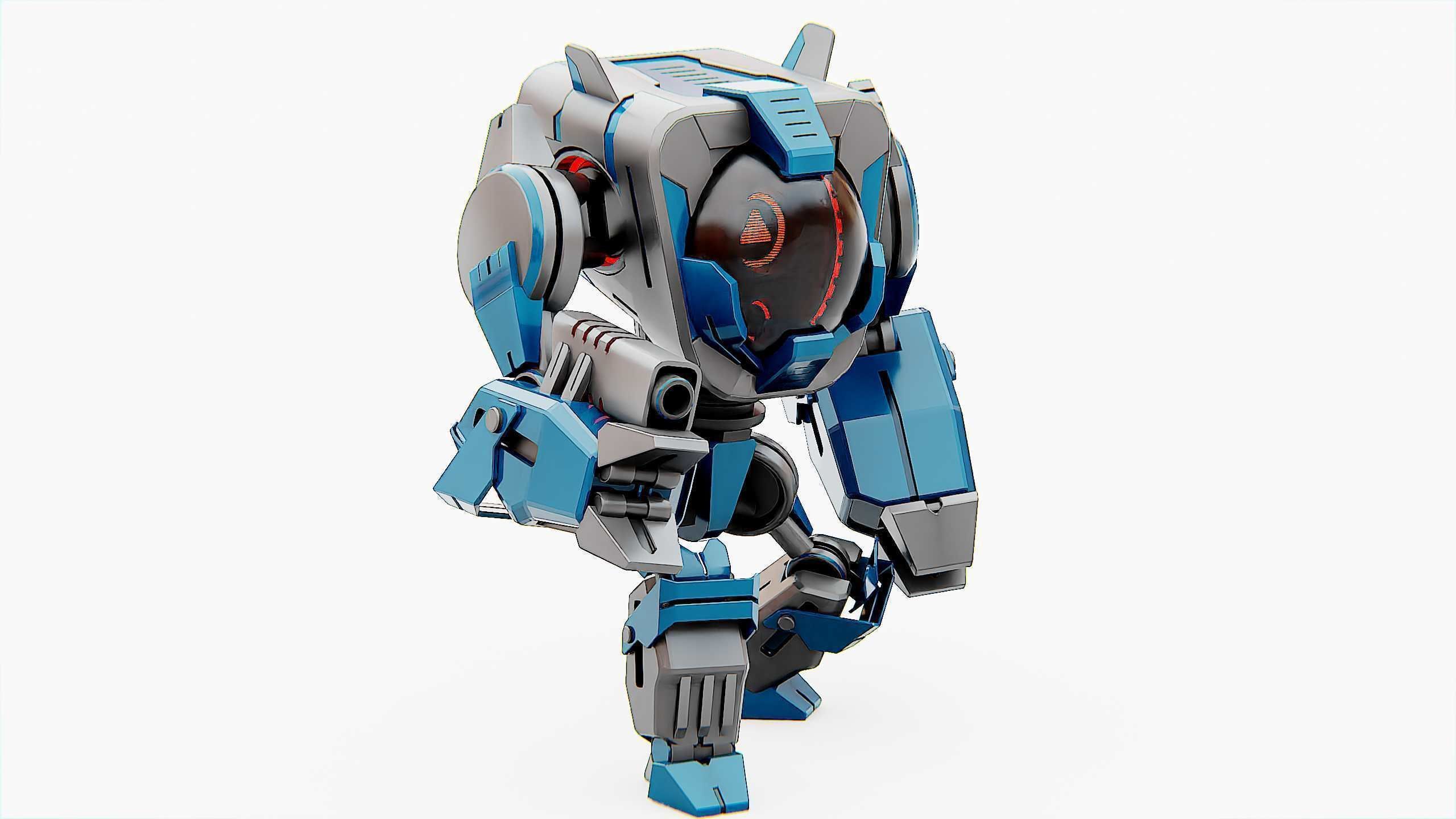 DROID PYROUS  Rigged for Unreal Engine - Unity - MIXAMO 3D model_2