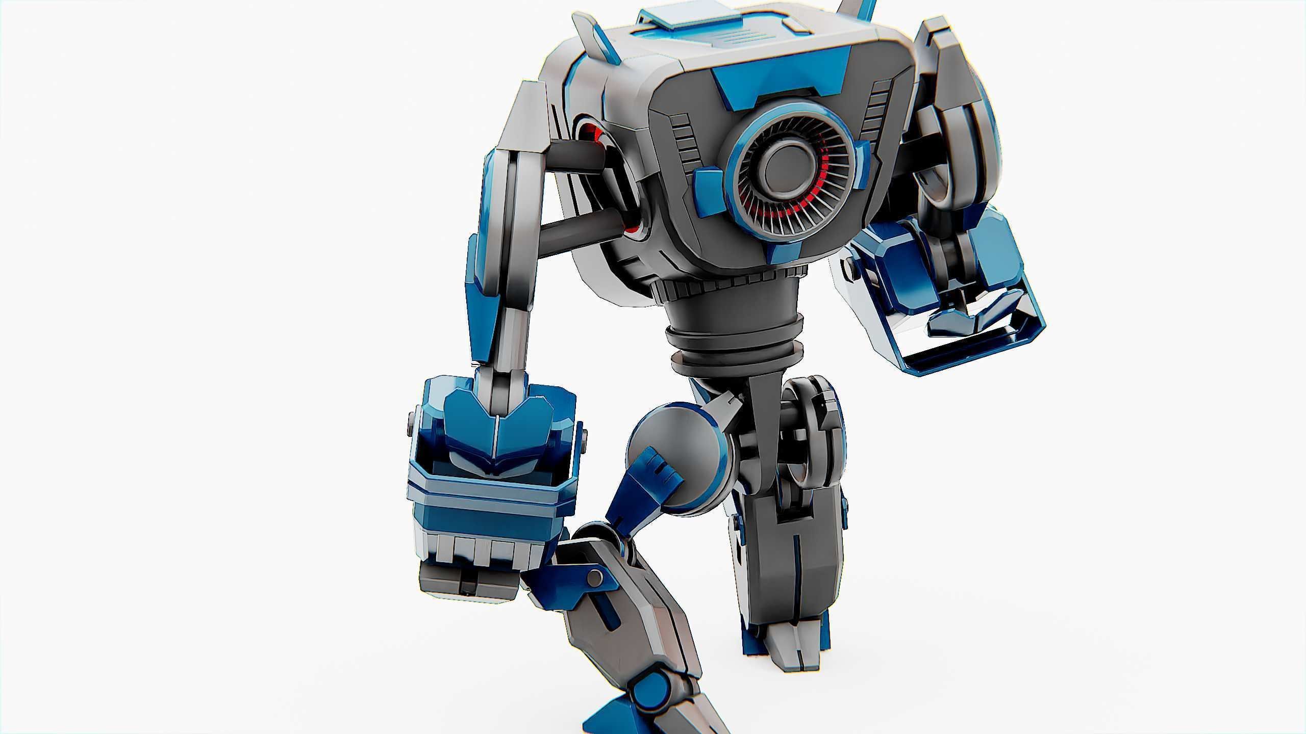 DROID PYROUS  Rigged for Unreal Engine - Unity - MIXAMO 3D model_16