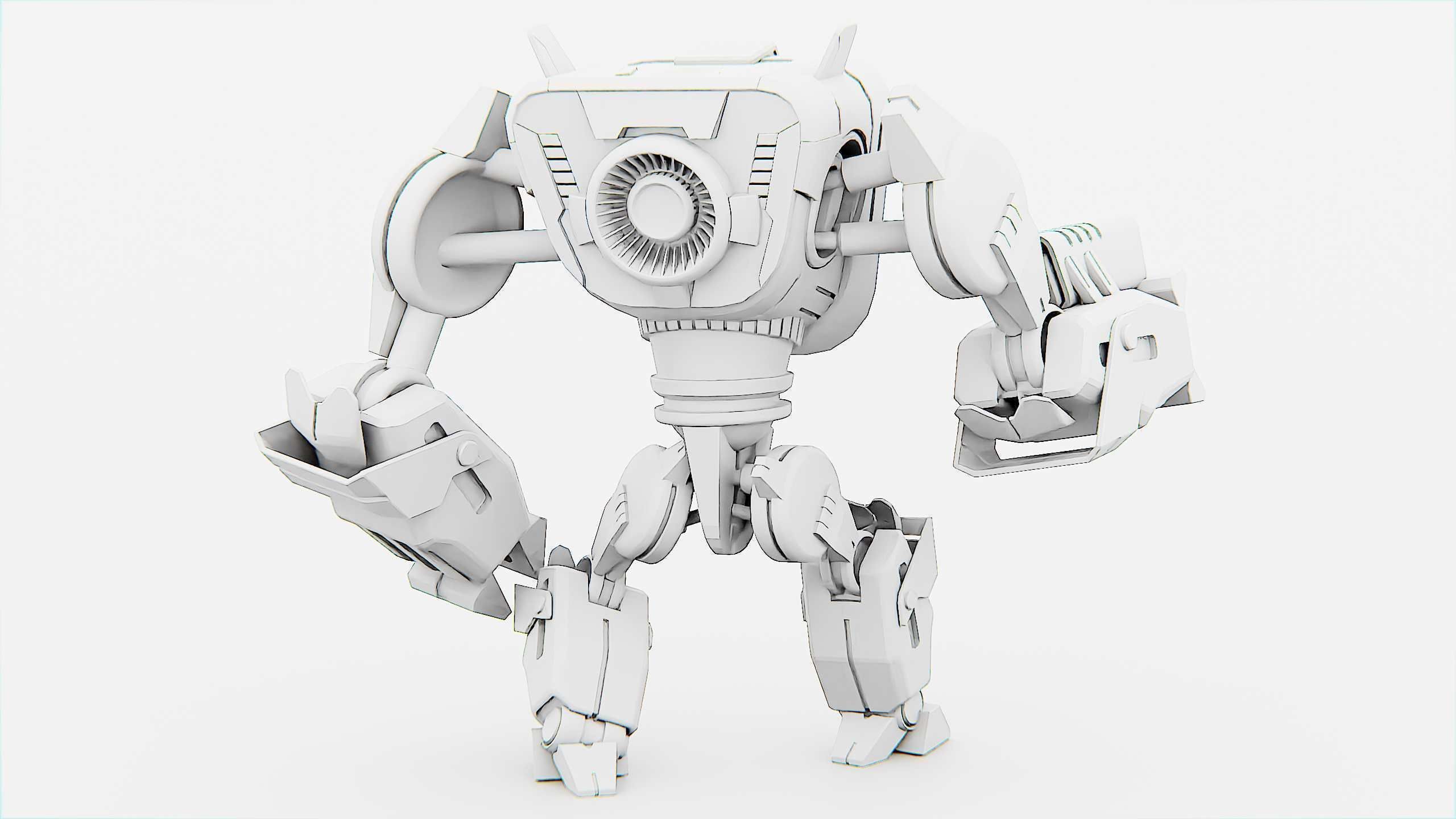 DROID PYROUS  Rigged for Unreal Engine - Unity - MIXAMO 3D model_33