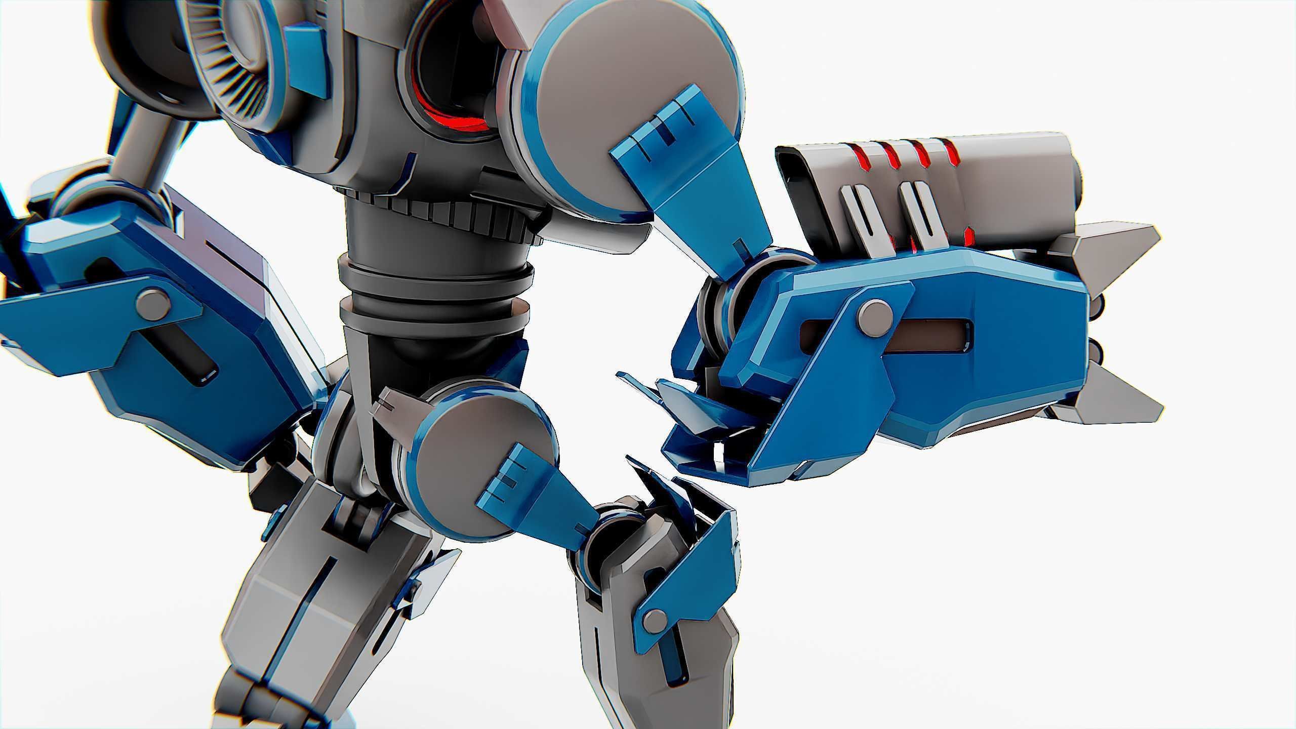 DROID PYROUS  Rigged for Unreal Engine - Unity - MIXAMO 3D model_26