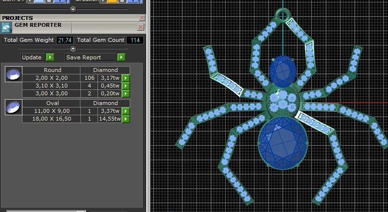 Spider pendant 15 3D print model_9