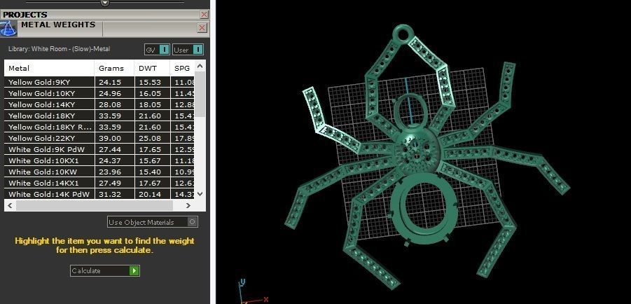 Spider pendant 15 3D print model_5