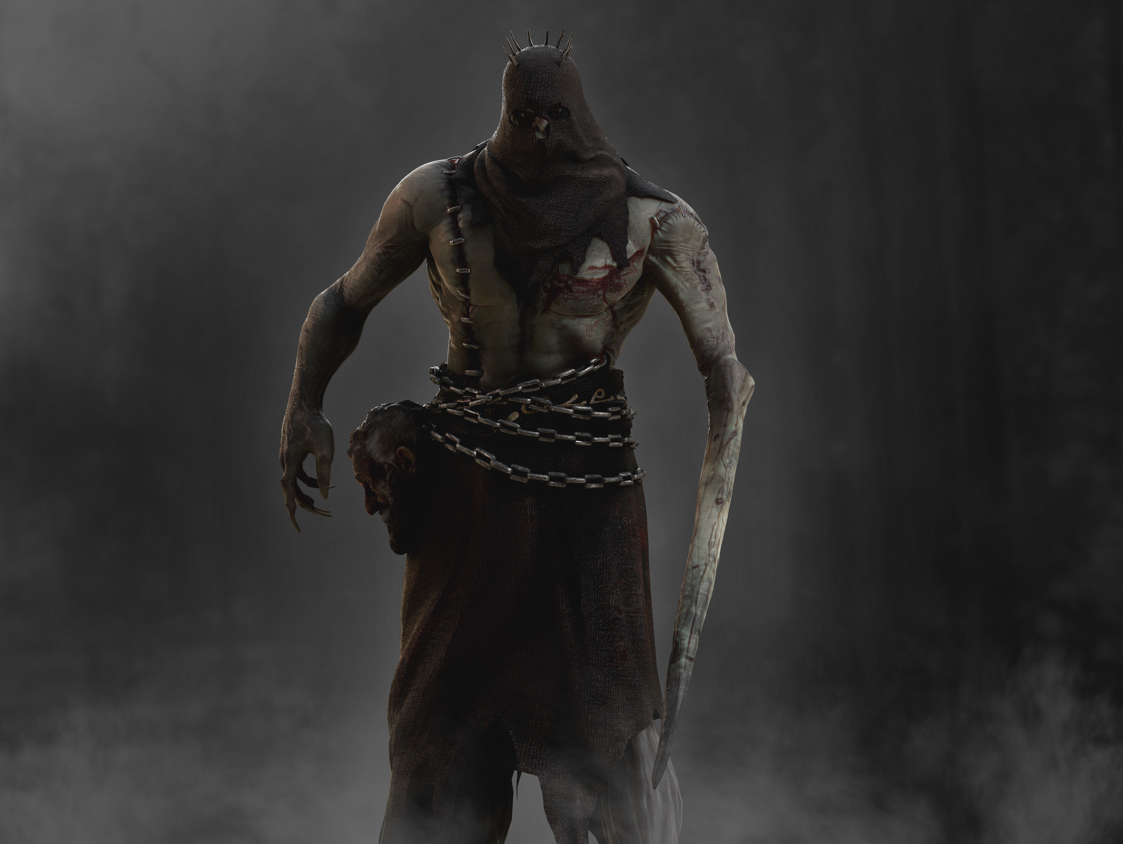 Demon Executioner Low-poly 3D model_7