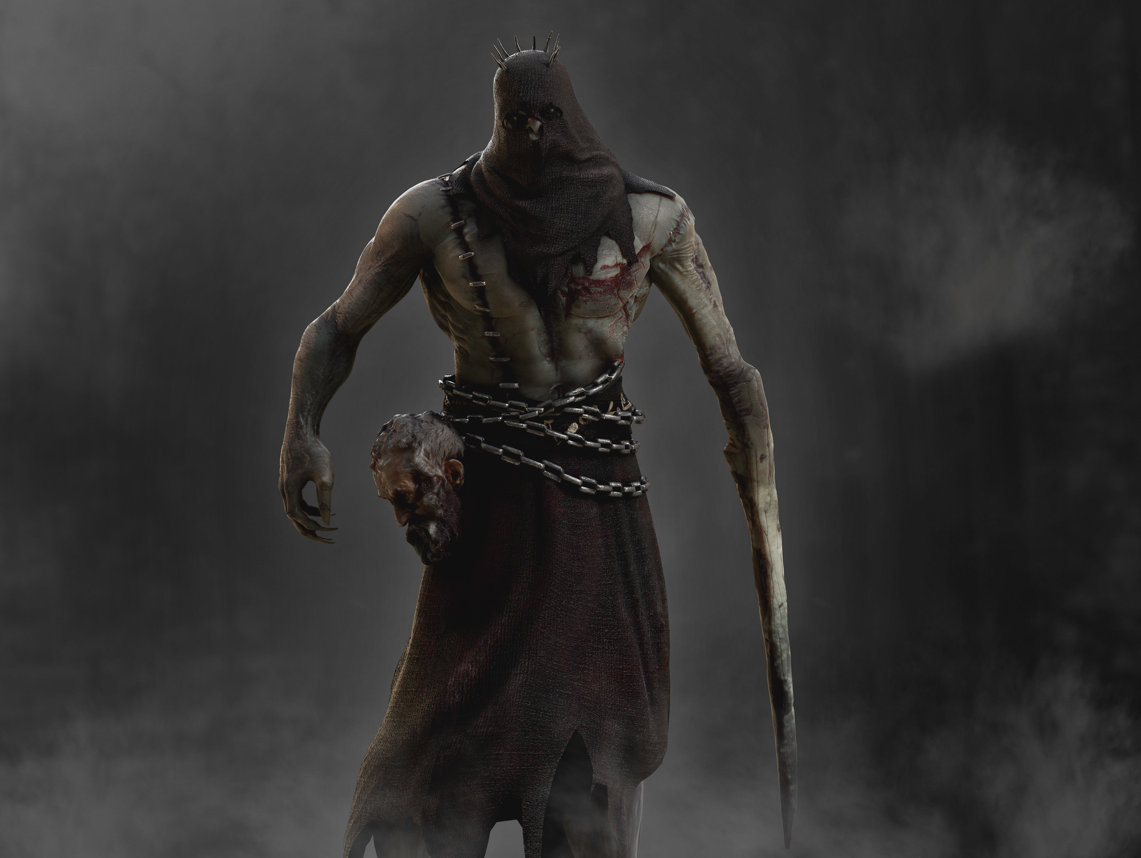 Demon Executioner Low-poly 3D model_2