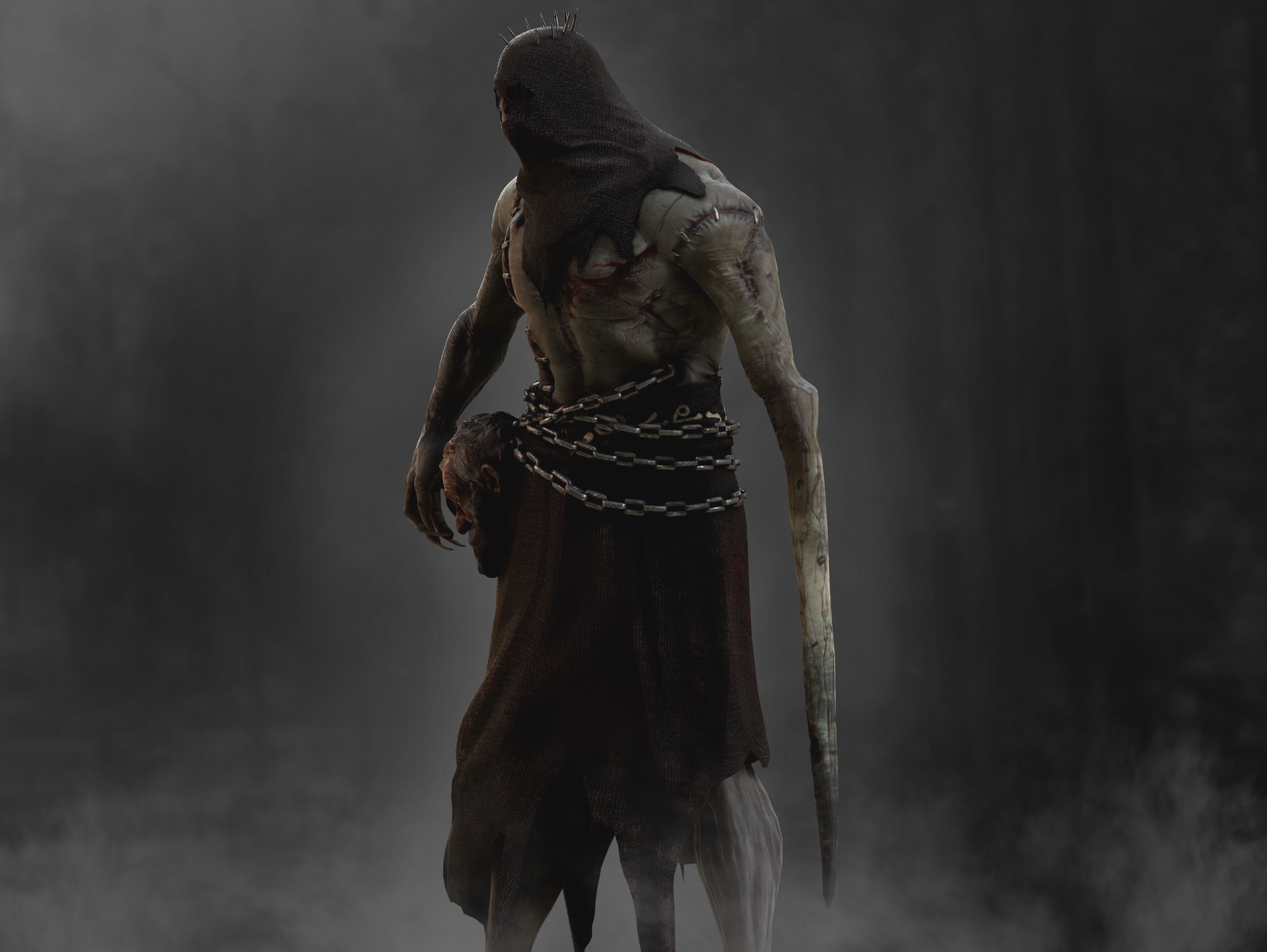 Demon Executioner Low-poly 3D model_3