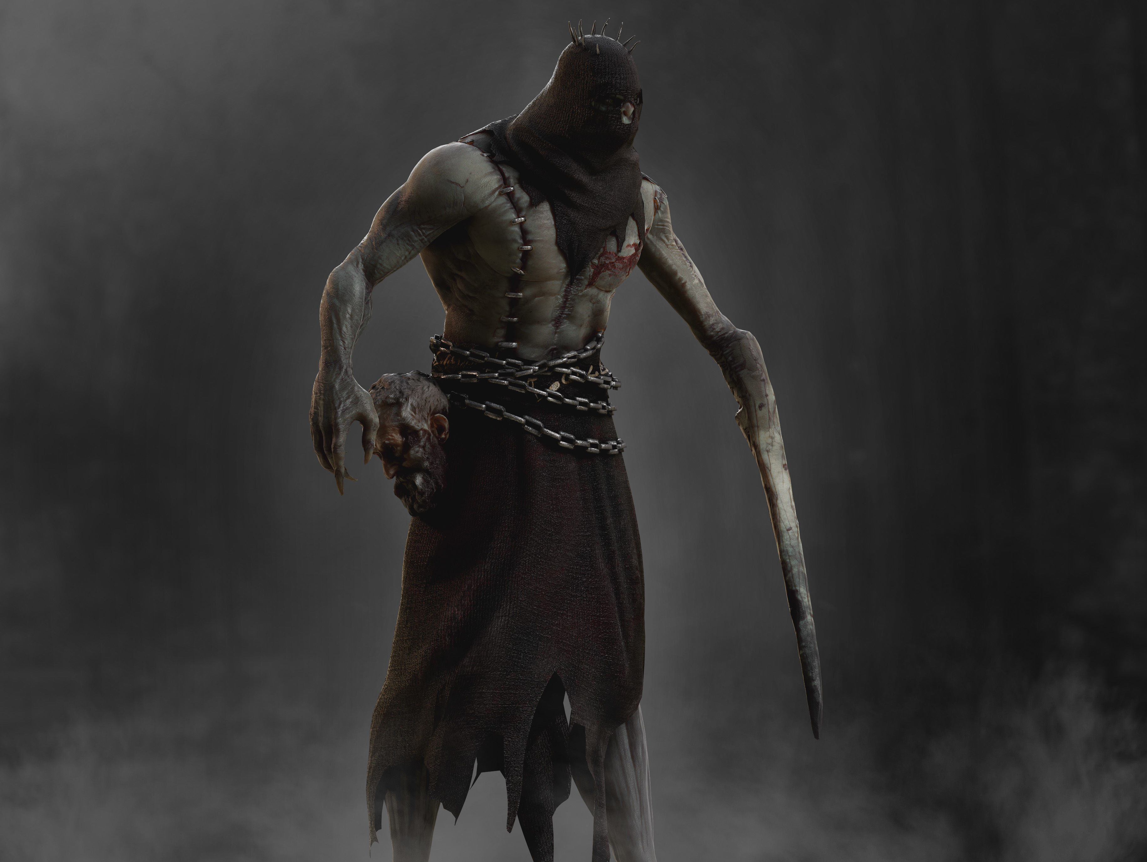 Demon Executioner Low-poly 3D model_6