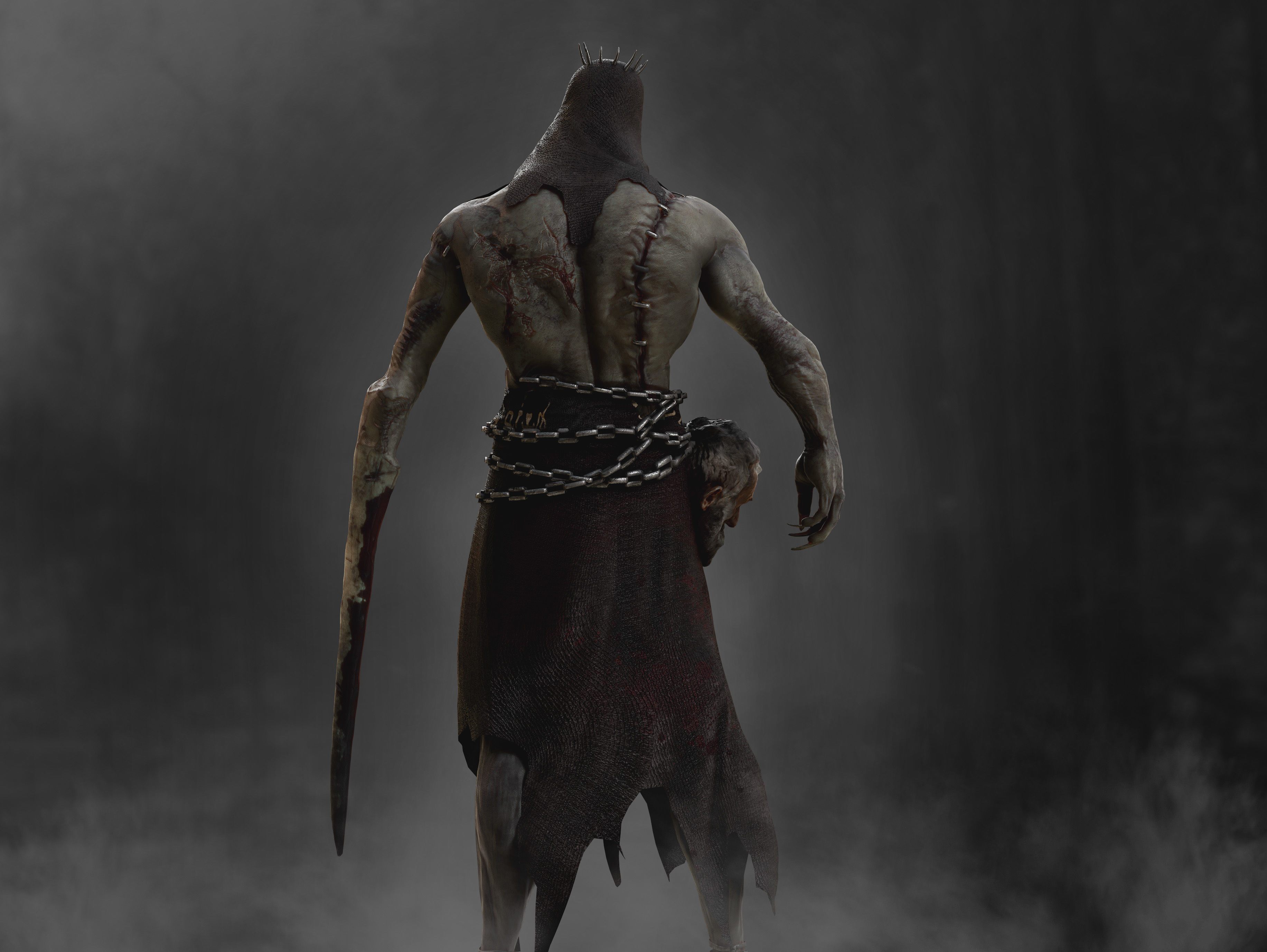 Demon Executioner Low-poly 3D model_5