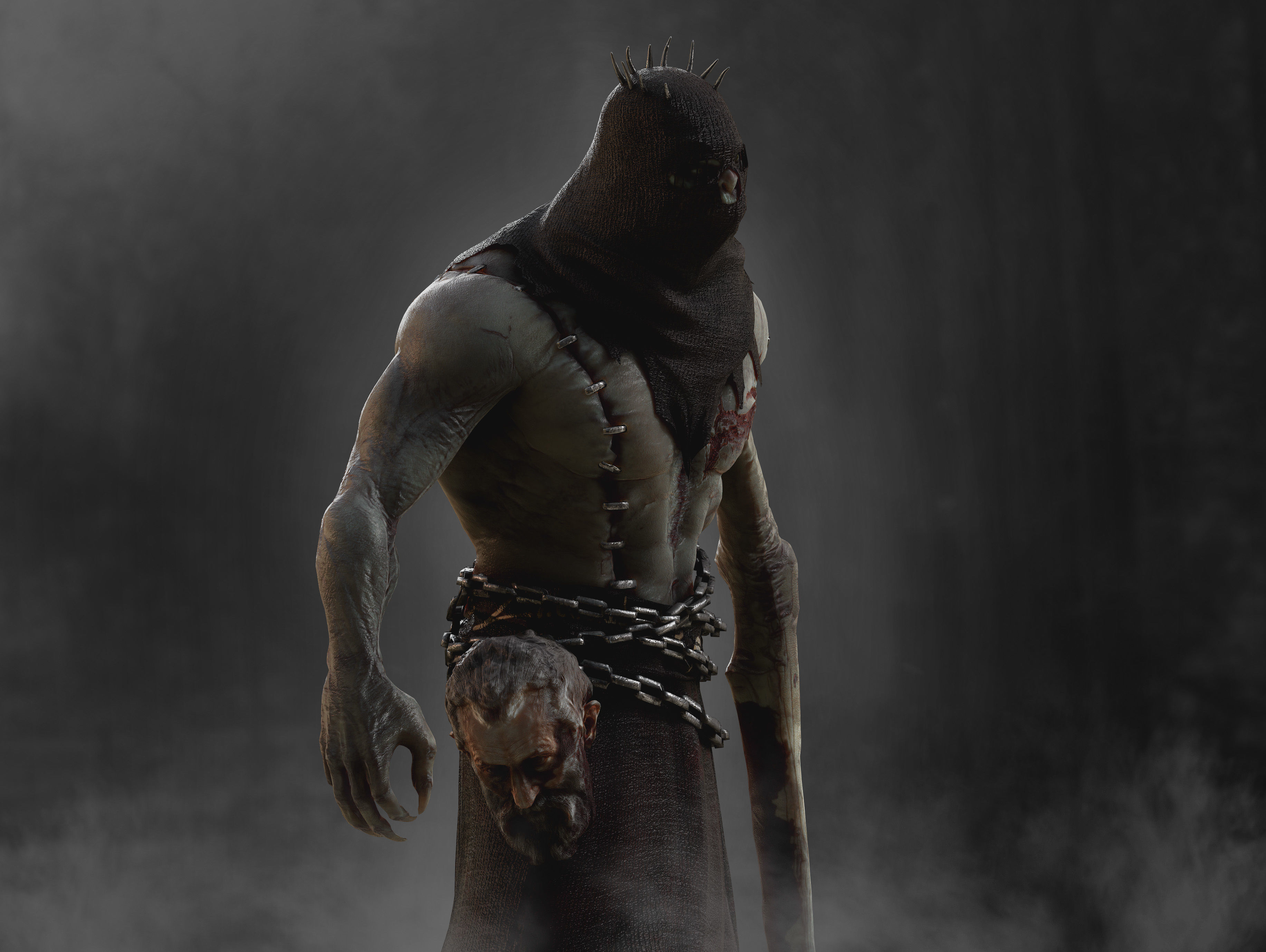 Demon Executioner Low-poly 3D model_4