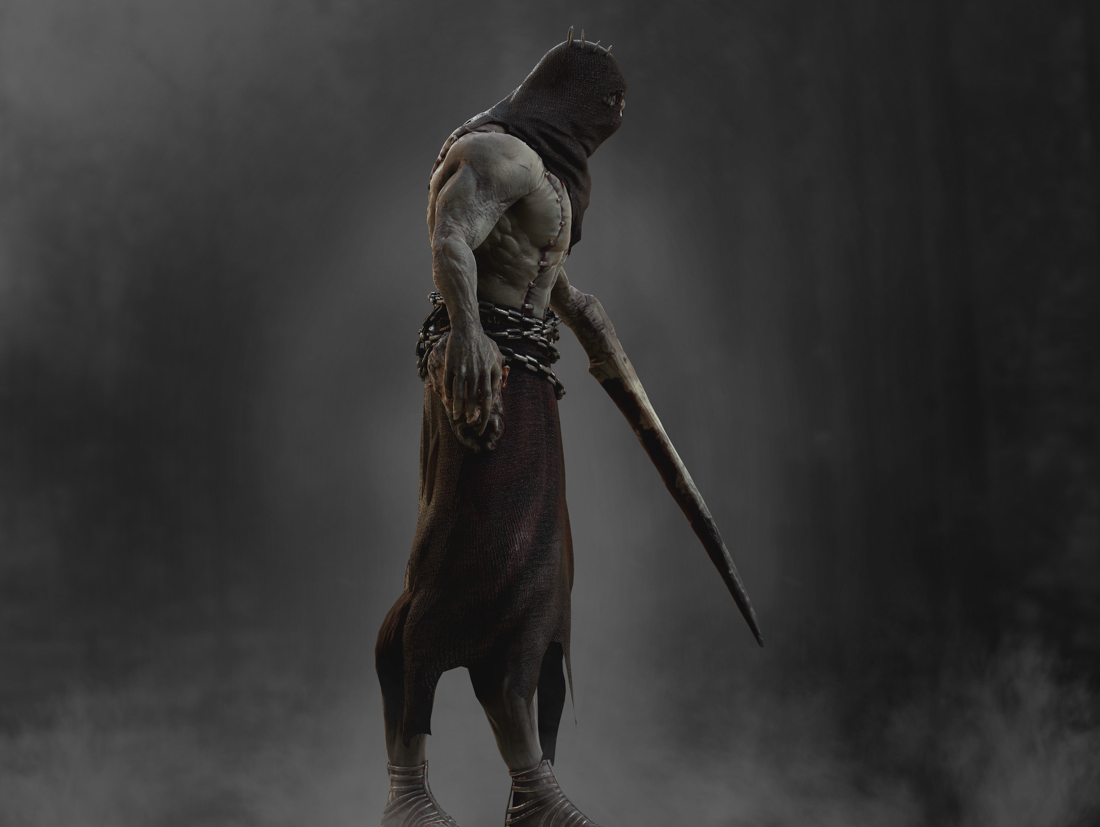 Demon Executioner Low-poly 3D model_8