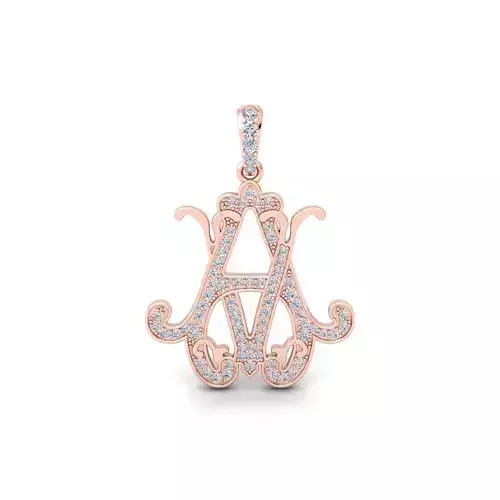  Monogram 7 Pendent 3d Model and Render STL