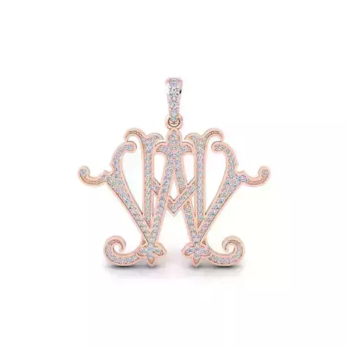  Monogram 6 Pendent 3d Model and Render STL
