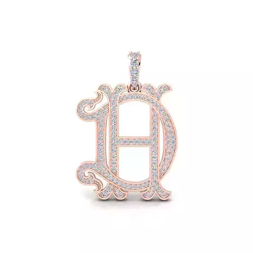 Monogram 10 Pendent 3d Model and Render STL