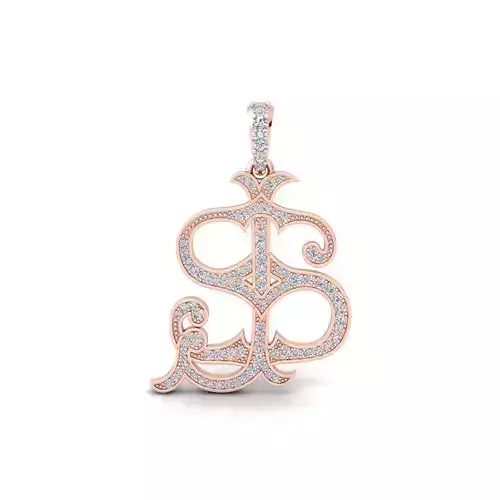  Monogram 3 Pendent 3d Model and Render STL