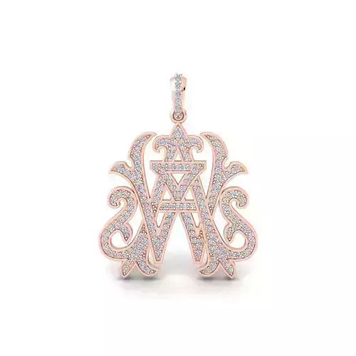  Monogram 2 Pendent 3d Model and Render STL