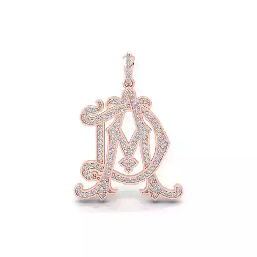  Monogram 1 Pendent 3d Model and Render STL