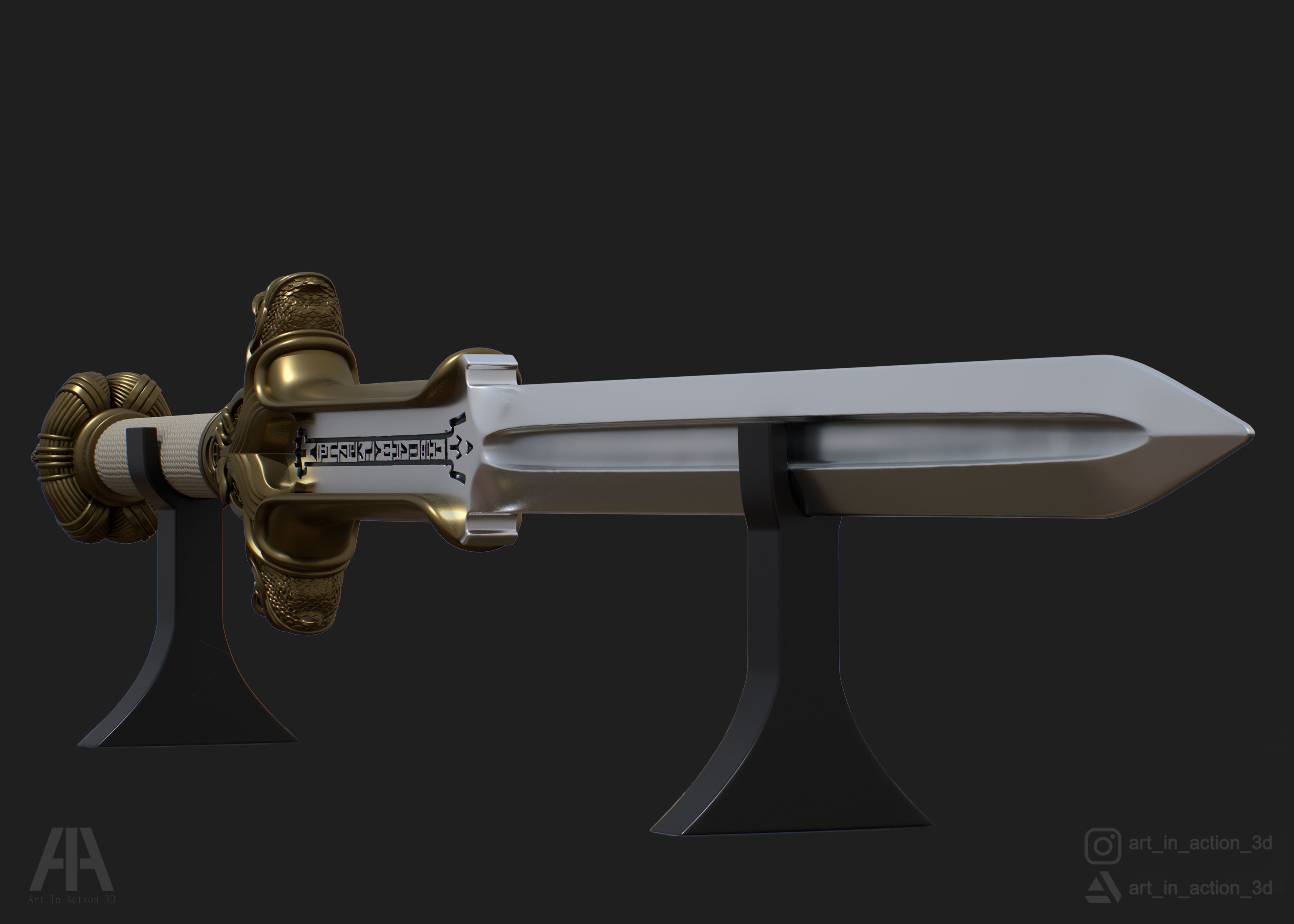 CONAN ATLANTEAN SWORD 3D print model_2