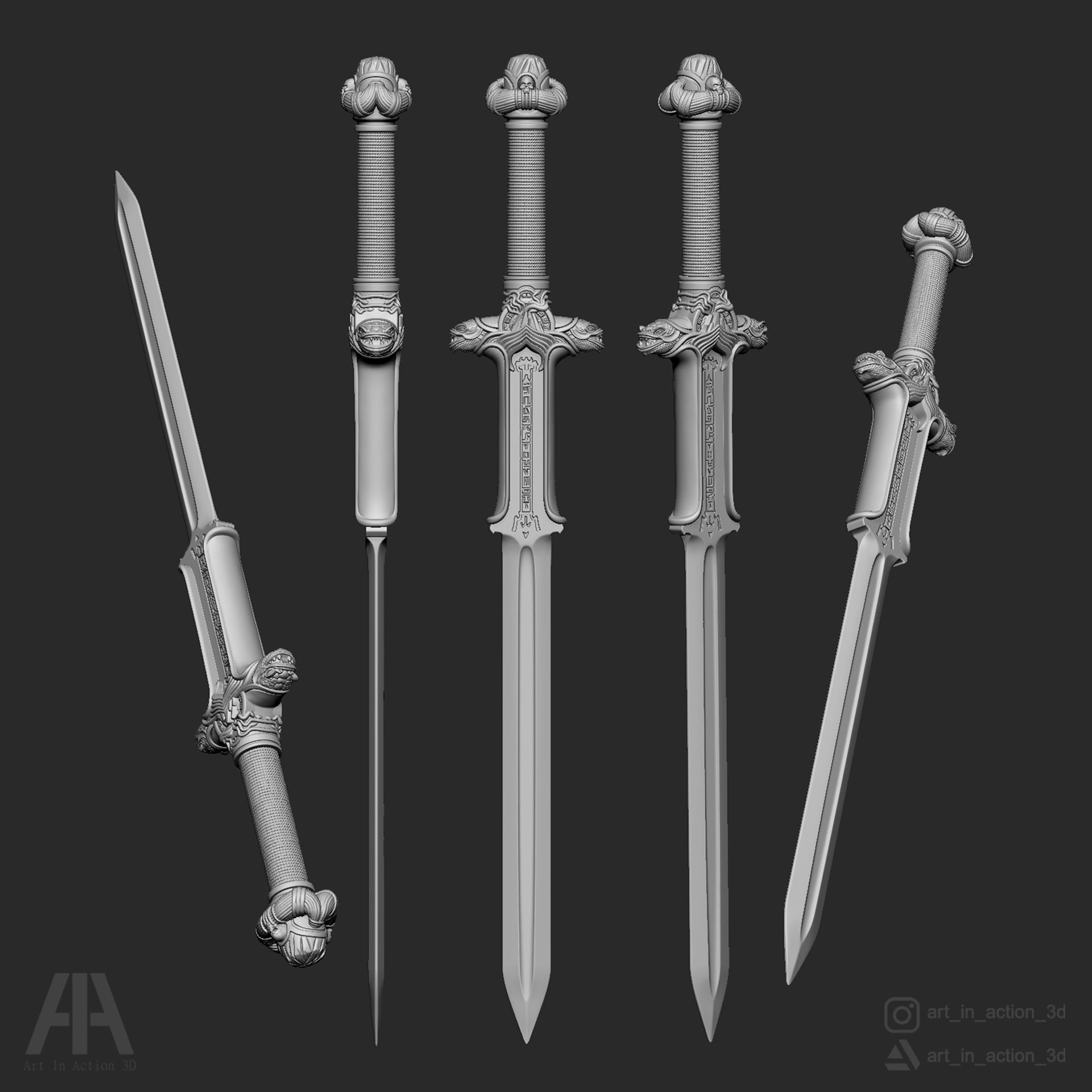 CONAN ATLANTEAN SWORD 3D print model_3