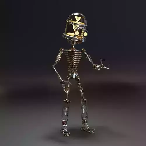 Mechanical Bot Free 3D model