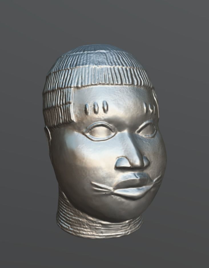 Ivbioto-trophy head I Low-poly 3D model_5