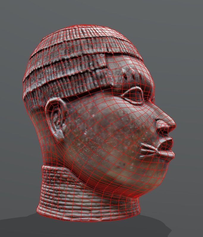 Ivbioto-trophy head I Low-poly 3D model_4