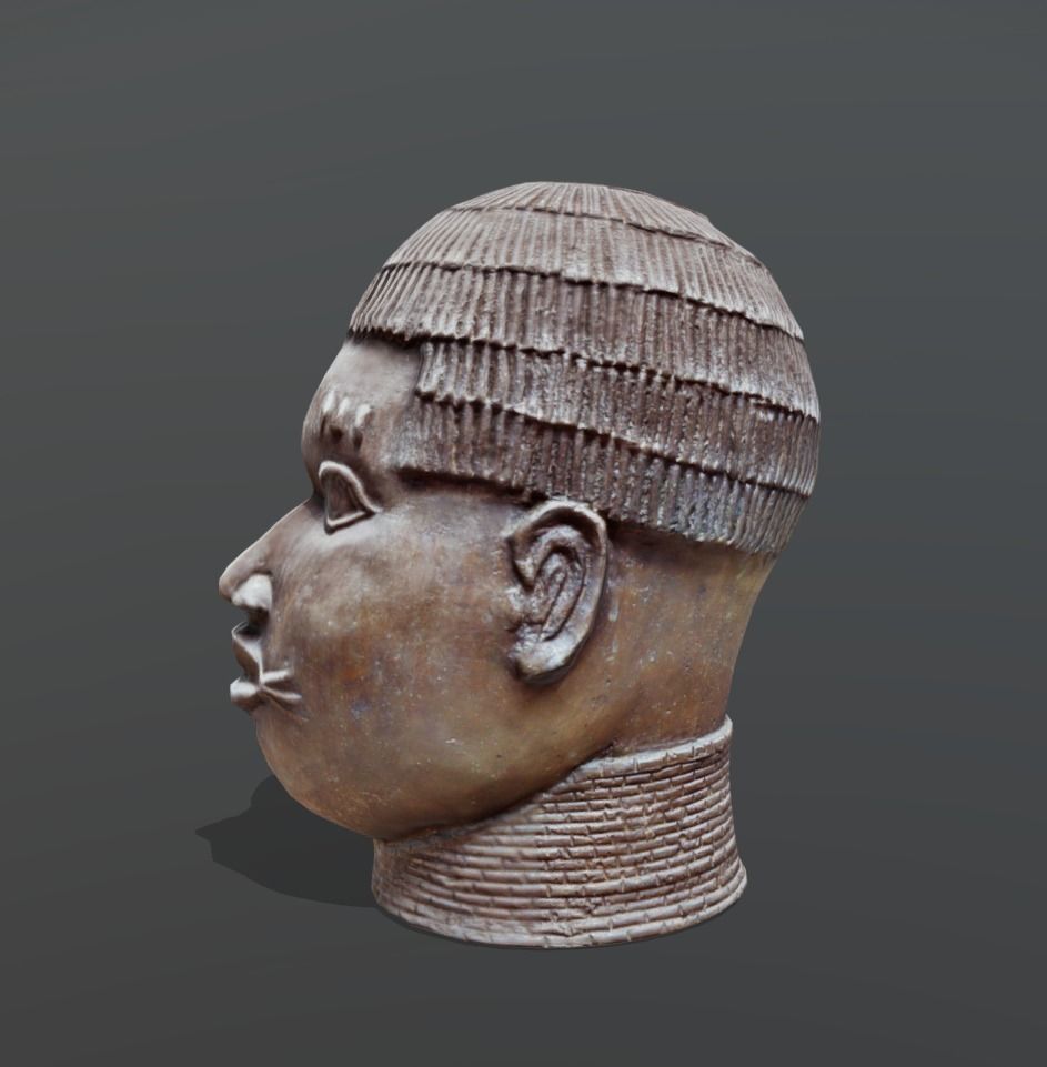 Ivbioto-trophy head I Low-poly 3D model_1