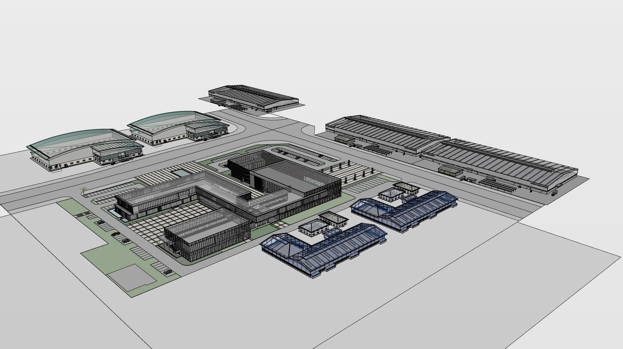 Industrial Factory-Factory building 3D model_8