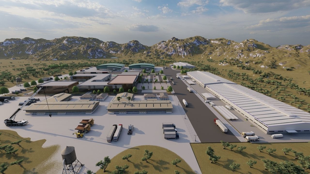 Industrial Factory-Factory building 3D model_1