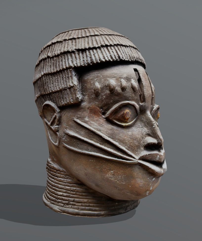 Ivbioto-Trophy Head II Low-poly 3D model_1