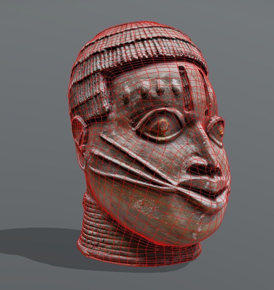 Ivbioto-Trophy Head II Low-poly 3D model_4