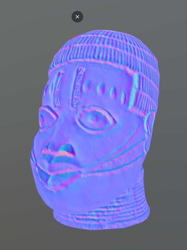 Ivbioto-Trophy Head II Low-poly 3D model_6