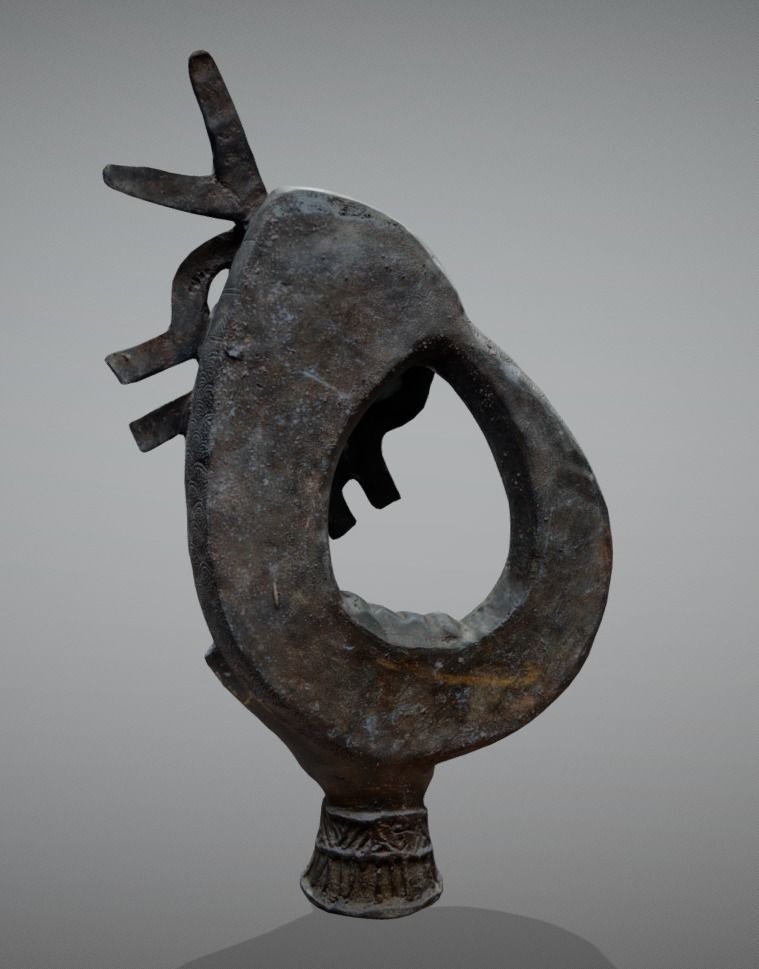 Ekpetin - Mudfish Container Low-poly 3D model_2