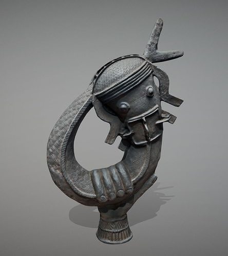 Ekpetin - Mudfish Container Low-poly 3D model
