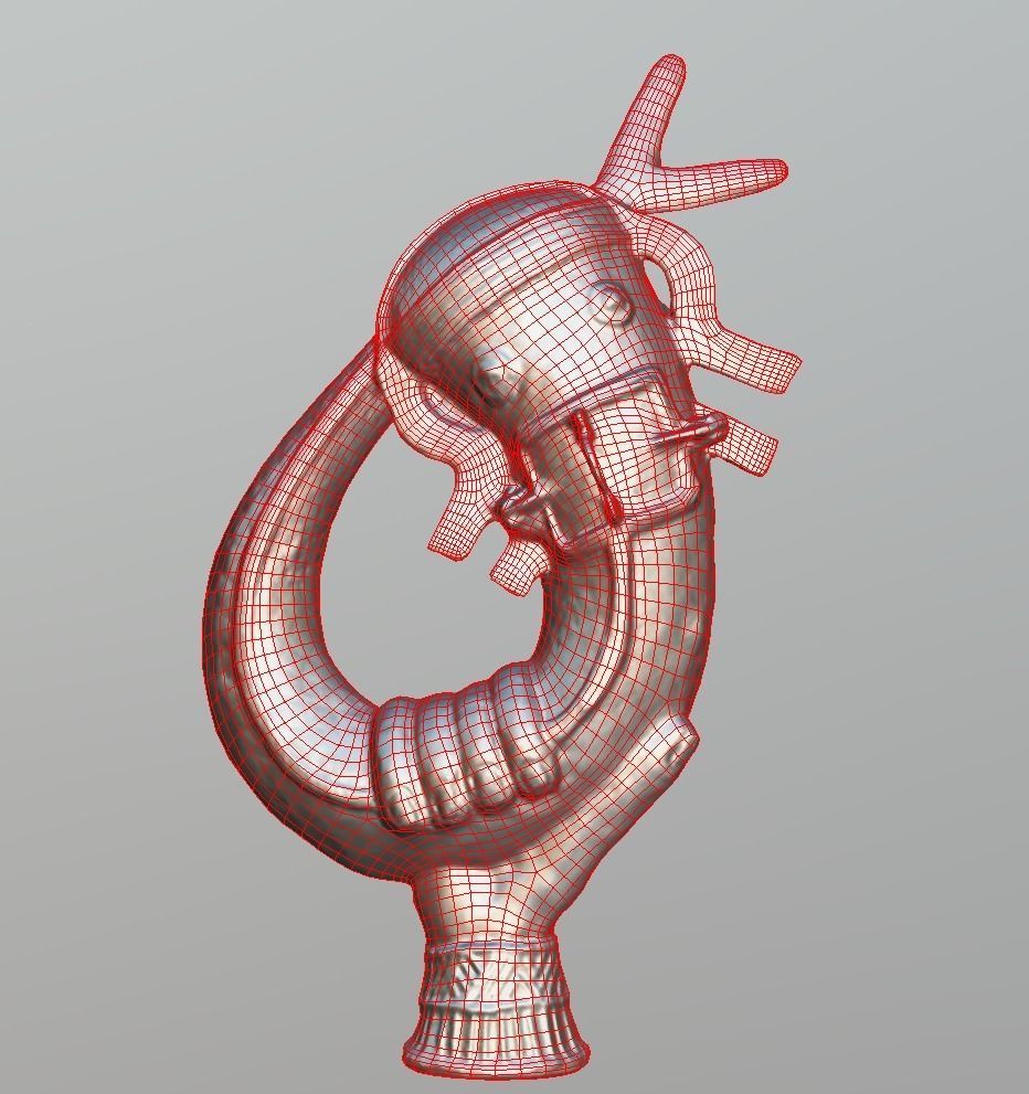 Ekpetin - Mudfish Container Low-poly 3D model_4