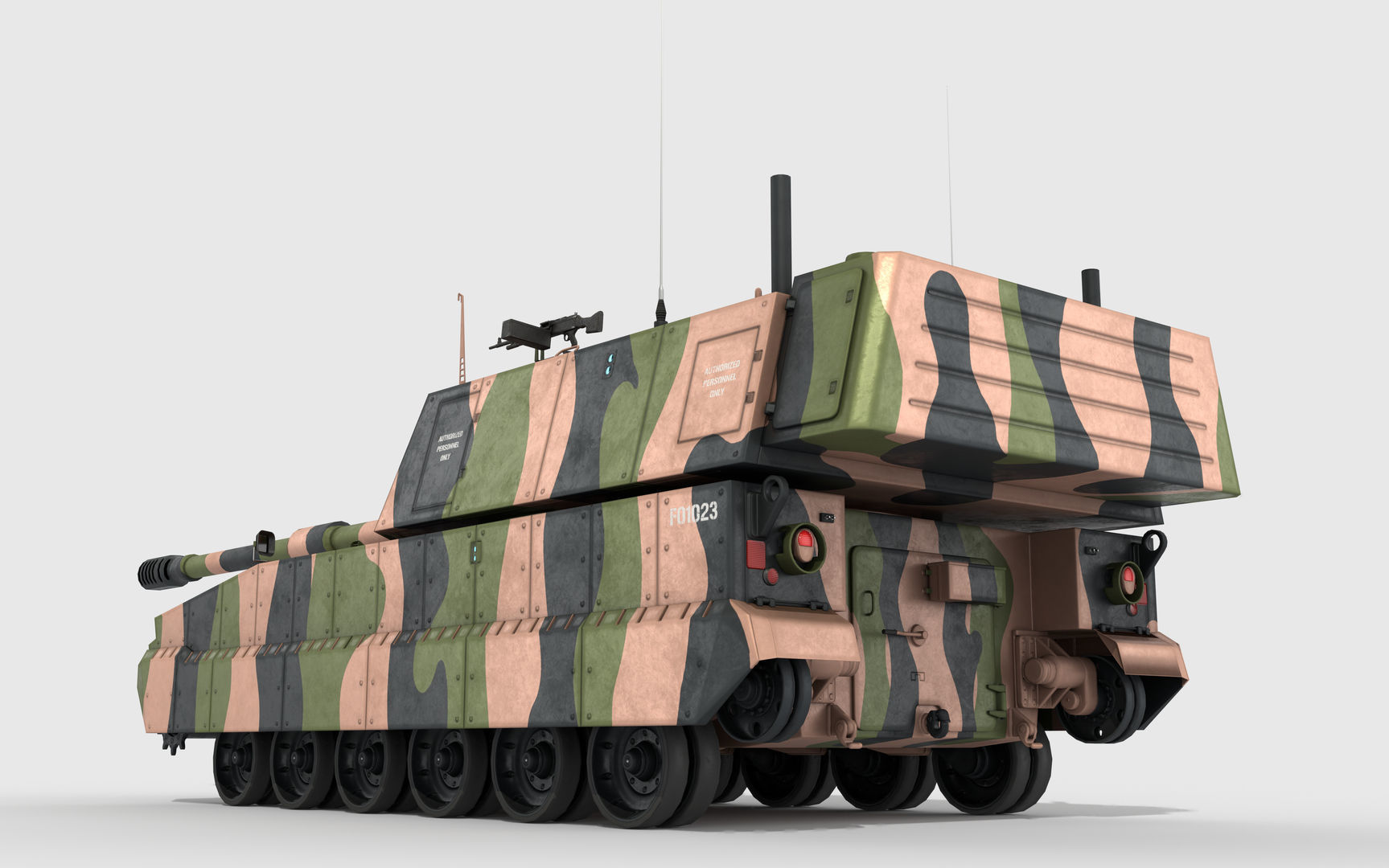 AS9 Huntsman K-9 Thunder Low-poly 3D model_13