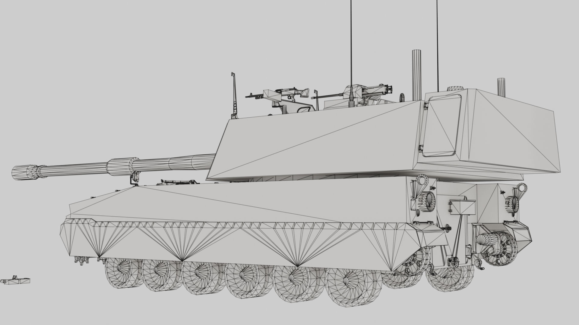 AS9 Huntsman K-9 Thunder Low-poly 3D model_18