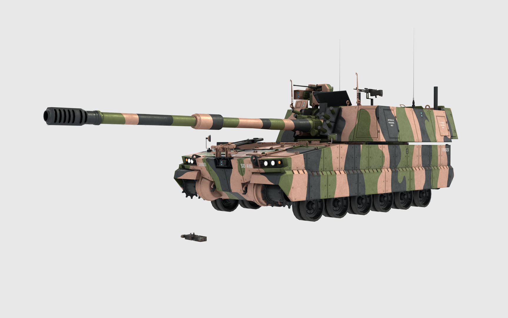 AS9 Huntsman K-9 Thunder Low-poly 3D model_10