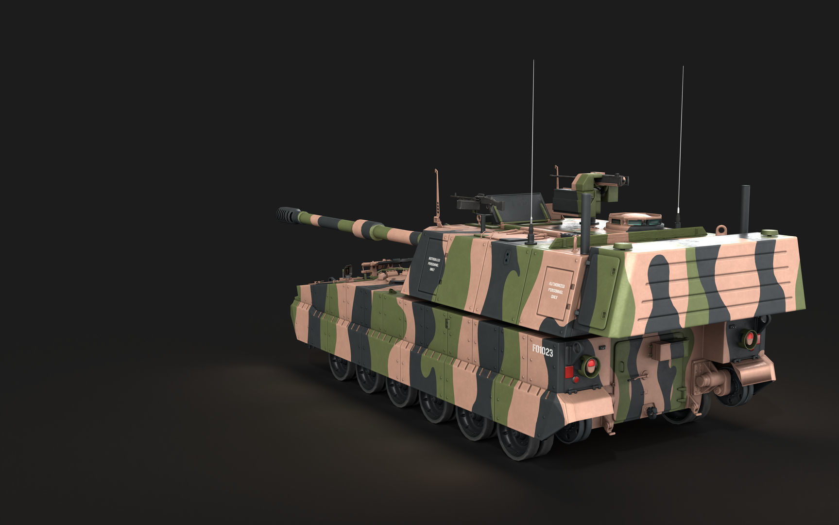 AS9 Huntsman K-9 Thunder Low-poly 3D model_4