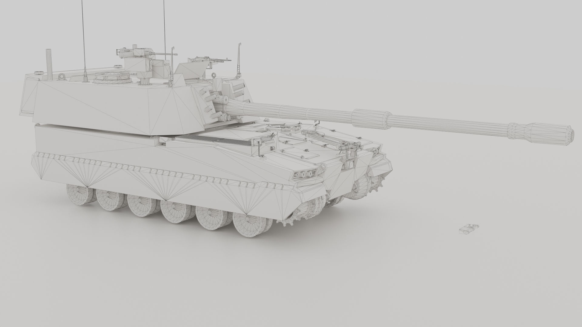 AS9 Huntsman K-9 Thunder Low-poly 3D model_25