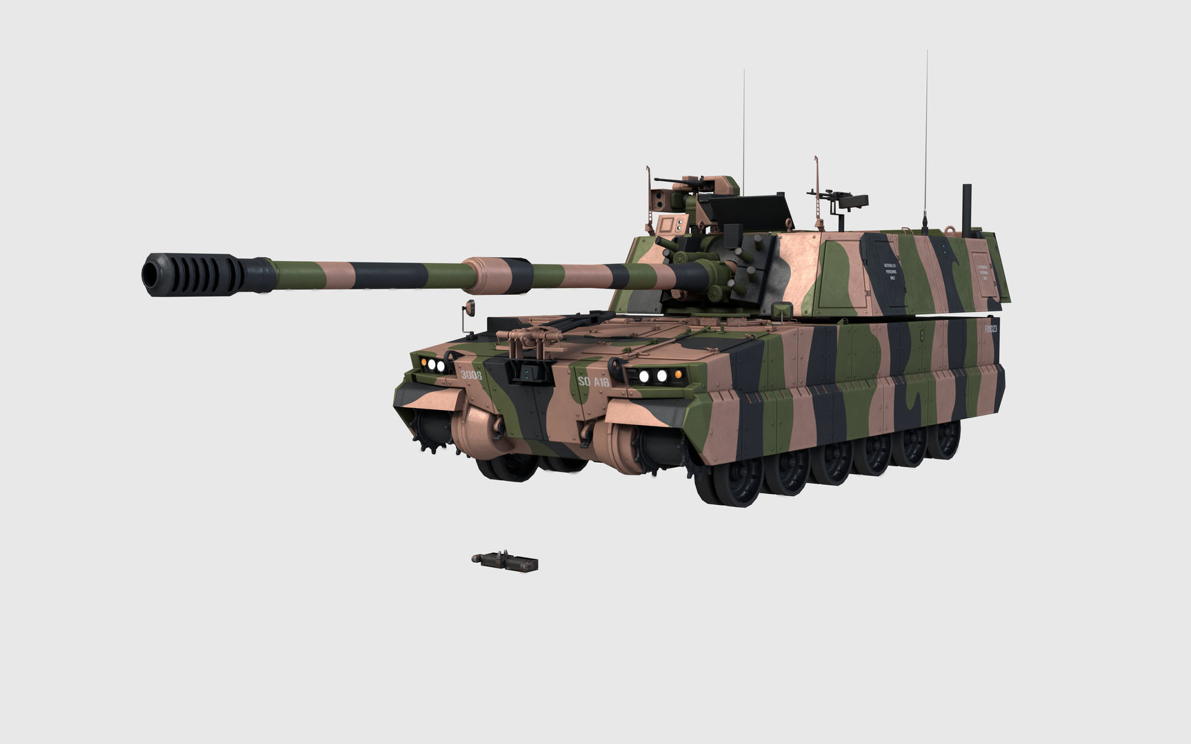 AS9 Huntsman K-9 Thunder Low-poly 3D model_1