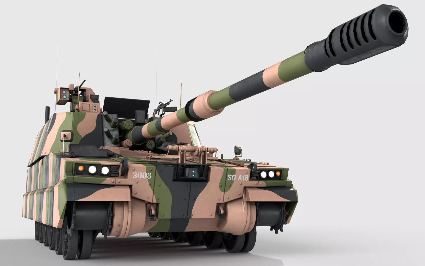 AS9 Huntsman K-9 Thunder Low-poly 3D model_0