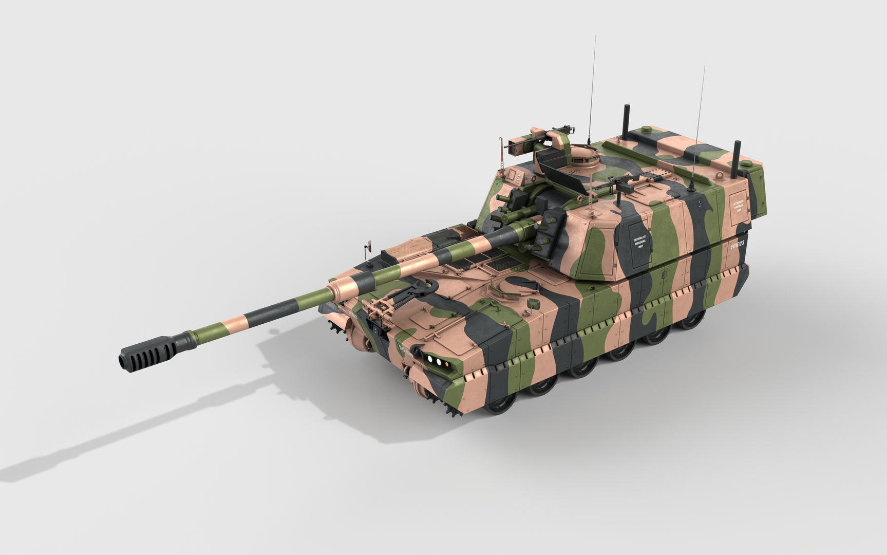 AS9 Huntsman K-9 Thunder Low-poly 3D model_15