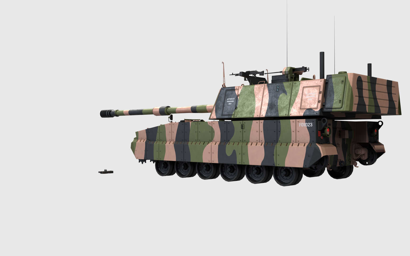 AS9 Huntsman K-9 Thunder Low-poly 3D model_2