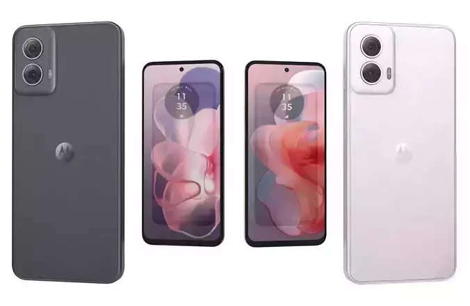 Motorola Moto G Power 2024 5G Black And Pink