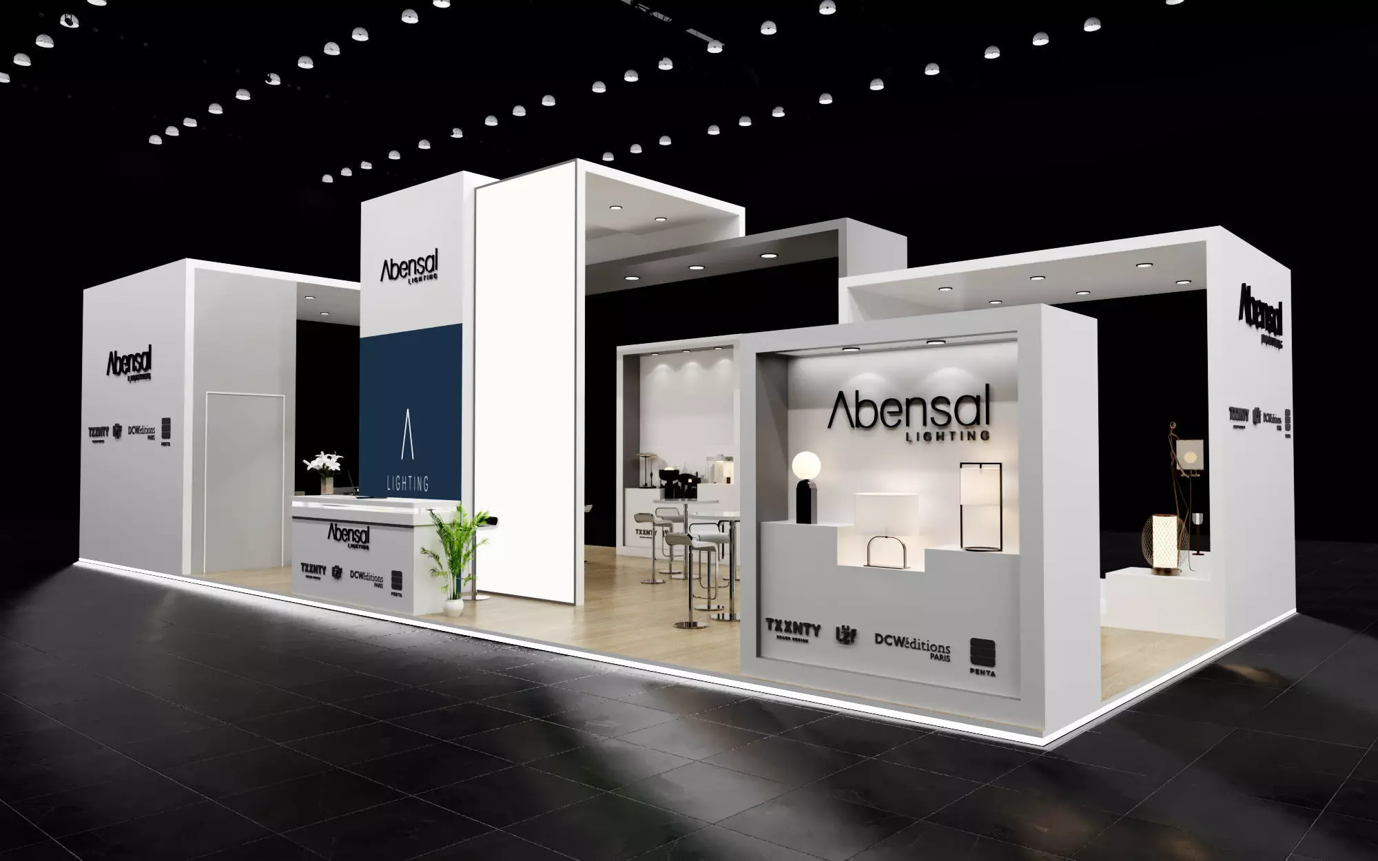 booth 6x14 open side  3D model_0